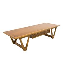 Lane mid century switchblade stingray walnut coffee table. Warren Church For Lane Perception Adrian Pearsall Style 1 Drawer Mid Century Walnut Coffee Table