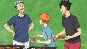 Viz media began publishing these volumes in english beginning on july 5, 2016, with the. Karasuno Fukurodani And Nekoma Eat Barbecue For Their Last Training Camp Together Haikyuu Youtube