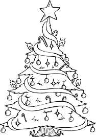 Printable christmas tree, snowman, santa claus, reindeer, jesus, elf & gingerbread coloring pages. Coloring Pages Of Christmas Trees Coloring Home