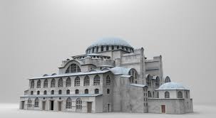 a reconstruction of hagia sophia depicted with a marble exterior created by mirko antonije malesic hagia sophia architecture history byzantine architecture