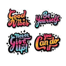 Good Vibes Sticker Pack Buy 2 Get 1 Free Etsy In 2020 Motivational Sticker Bubble Letter Fonts Lettering Styles