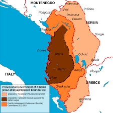 ► maps of the serbian orthodox church‎ (1 c, 29 f). Provisional Government Of Albania And Proposed Boundaries For An Albanian State 1912 1914 Albania Map Historical Maps