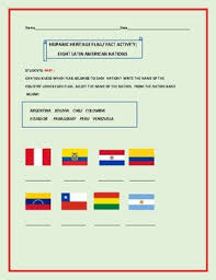 Both the meanings of the flags (the letter which they represent) and their names (which make up the phonetic alphabet) were selected by international agreement. Latin American Flags Worksheets Teaching Resources Tpt