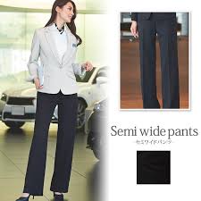 セミワイドパンツ オールシーズン eal 574 事務服 5号 23号 ポリエステル100 ホームクリーニング カーシー karsee 制服 ユニフォーム 白衣 作業服 事務服 の通販ならe uniform パンツ パンツスーツ スーツ