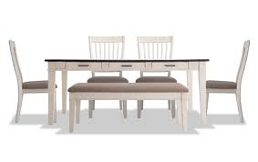 Click here for a list of bob mills furniture locations for dining tables, sets, and chairs in. Montana 6 Piece Dining Set With Storage Bench Bob S Discount Furniture