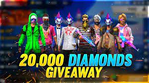 Want to participate in genuine giveaways like this? 20000 Diamond Giveaway Free Fire Live Garena Free Fire Youtube