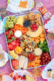 Our picnic food recipes give you the best picnic recipes for sandwiches, dips, sweet treats and drinks. Summer Picnic Snack Tray The Bakermama