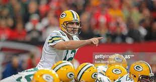 Green Bay Packers Quarterback Aaron Rodgers Under Center In The Packers Vs Falcons Green Bay Packers Quarterbacks Aaron Rodgers