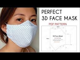 This free face mask pattern features a removable filter pocket so you can change the filter and wash the mask. Perfect 3d Face Mask Best Fit Comfortable And Beautiful Face Mask Pdf Pattern Youtube Easy Face Mask Diy Diy Sewing Pattern Easy Face Masks