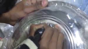 Beautiful Engraving in Steel Utensil 回 ...