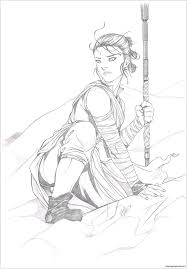 This images was posted by chris g. Rey Star Wars Coloring Pages Cartoons Coloring Pages Coloring Pages For Kids And Adults Coloring Home