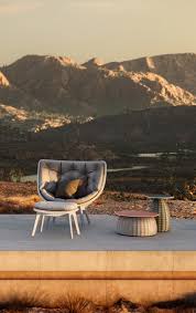 Timber ridge director's chair folding aluminum camping portable lightweight chair supports 300lbs with side table, outdoor. Mbrace Outdoor Seating By Sebastian Herkner For Dedon