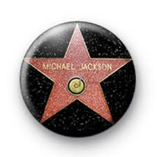 Michael jackson has a star on the walk of fame in the recording category. Michael Jackson Hollywood Star Badge Kool Badges