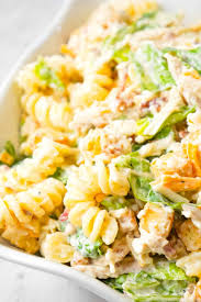 Mash garlic and salt in a large bowl until a paste forms. Chicken Caesar Pasta Salad This Is Not Diet Food