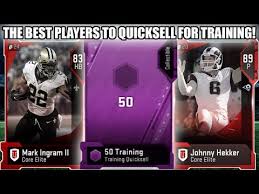The Best Players To Quicksell For Training Points Best Value Madden 19 Ultimate Team