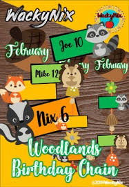 wackynix woodlands birthday chart