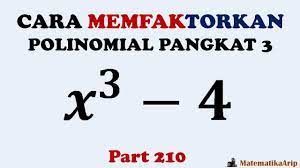 Selamat datang di channel gemar matematika, pada kesempatan kali ini kita akan membahas cara cepat menghitung akar pangkat 3 #part 2. Cara Memfaktorkan Polinomial Pangkat Tiga 3 Dengan Cara Yang Sangat Mudah Youtube