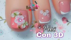 75 creativos diseños de uñas decoradas con puntos fáciles y elegantes. Diseno De Unas Para Pie Con 3d Unas Facil 2020 Nail Art Designs 2020 New Nails Art Nail Art Youtube