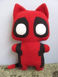 Catpool The Comic Cat Superhero Stuffed Animal Plush Toy Handsewn Ecofriendly Sewing Stuffed Animals Cat Plush Plushies
