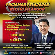 Pemohon adalah dipelawa untuk memohon pinjaman pelajaran negeri selangor dan pinjaman pelajaran tenaga mahir 'fast track' bagi mengikuti pengajian di institusi pengajian tinggi awam (ipta) atau institut pengajian tinggi swasta (ipts) tempatan yang diiktiraf oleh kerajaan. Asal Gombak Pengumumanasalgombak Pinjaman Pelajaran Facebook