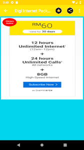 Because i am digi supporter , and this post i going to show my experience on their broadband. Digi Internet Package For Android Apk Download