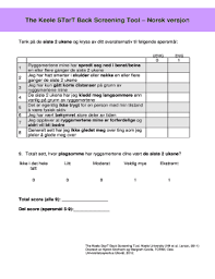 Image result for Start Back Screening Tool