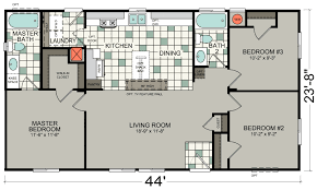 Bradford Bd 04 Built By Silvercrest In Corona Ca View The Floor Plan Of This 3 Bedroom 2 Bathroom Multi Section H Modular Home Plans Floor Plans Master Room