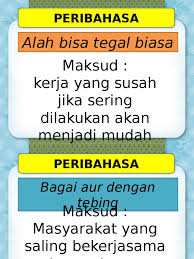 Terdapat 2 arti 'alah bisa tegal biasa' di kamus besar bahasa indonesia (kbbi). Alah Bisa Tegal Biasa Contoh Ayat