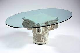 In some places there is no menu on the table, so you can say: Coffee Table With Greek Style Base Idfdesign