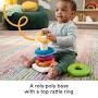 Fisher-Price Sensory Rock-A-Stack Roly-Poly Stacking Toy With Fine Motor Activities For Babies from shop.mattel.com