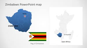 The capital and largest city is harare.the second largest city is bulawayo.a country of roughly 15. East Africa Zimbabwe Map Powerpoint Slidemodel