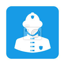 Search through more than 735,000 free icons. Icono Plano Bombero En Cuadrado Azul Fototapete Fototapeten Retten Freiwillig Feuerwehrmann Myloview De