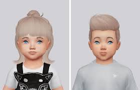Sims 4 Hairs Kalewa A Toddler S Hair Pack Toddler Hair Sims 4 Sims Baby Sims 4 Children