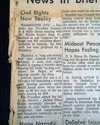 We did not find results for: Civil Rights Act Of 1968 Equal Housing Rarenewspapers Com