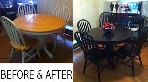 Diy Paint Job On My Dining Room Table No Sanding Required 1 Zinsser Bulls Eye 1 2 3 1 Gal Water Diy Kitchen Table Dining Table Makeover Dining Room Table