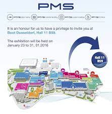 Haritası, telefonu ve uydu görüntüsü. Dusseldorf Boat Show Dock Marine Systems Pms