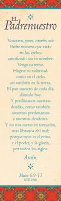 Padre nuestro oracion in english. Separados Oracion Padre Nuestro Fuente De Vida Distributors Fuente De Vida Distributors