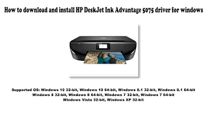 How to install hp deskjet ink advantage 3835 driver by using setup file or without cd or dvd driver. How To Download And Install Hp Deskjet Ink Advantage 5075 Driver Windows 10 8 1 8 7 Vista Xp Youtube