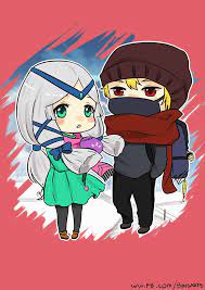 Wallpaper mobile legend kagura hd supaya wallpaper indah dan lain dari yang lain admin hendak sajikan buat kamu dengan berbagai macam hayabusa kagura hanabi and hanzo mlbb mobile legends. Chibi Hayabusa And Kagura By Bunsarts On Deviantart