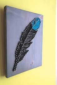 Right click to save off the template for this diamond. Feather String Art For Wall Hanging Craftfoxes