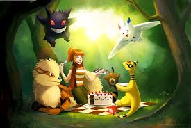 Picnic In The Woods By Arkeis Pokemon Deviantart Com On Deviantart Pokemon Pokemon Art Art