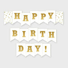 It's unforgettable and also unique in every way. Happy Birthday Banner Gold Banner Birthday Party Etsy
