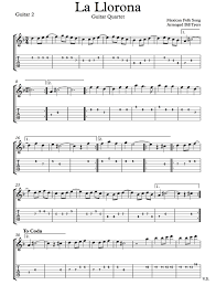 La Llorona Arranged For Easy Fingerstyle Guitar Solo