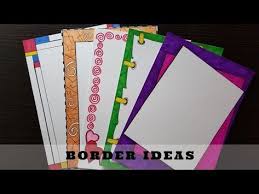 How To Make Easy Page Border Designs For Assignment School Projects Part 5 Youtube Page Borders Design Borders For Paper Border Design