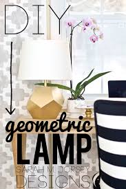 Our pendant lamp has one open panel for easy. Diy Gold Geometric Lamp Tutorial Dorsey Designs