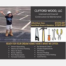 He started studying business administration and management at an early age. Clifford Wood Construction Llc Home Facebook