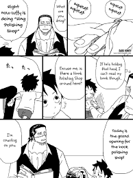 luffy 4 years old crocodile 44 years old one piece comic one piece funny one piece pictures