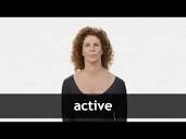 ACTIVE definition in American English | Collins English Dictionary