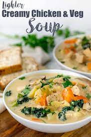 Creamy chicken soup, chicken dishes and thousands of picture recipes! Creamy Chicken And Vegetable Soup Nicky S Kitchen Sanctuary