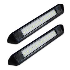 Dream Lighting 12v Waterproof 9 84inch Awning Lights Rv Led Porch Lights Exterior Led Lights For Trucks Campervan Trailer And Boat 12 Leds Cool White 2 Pack Walmart Com Walmart Com